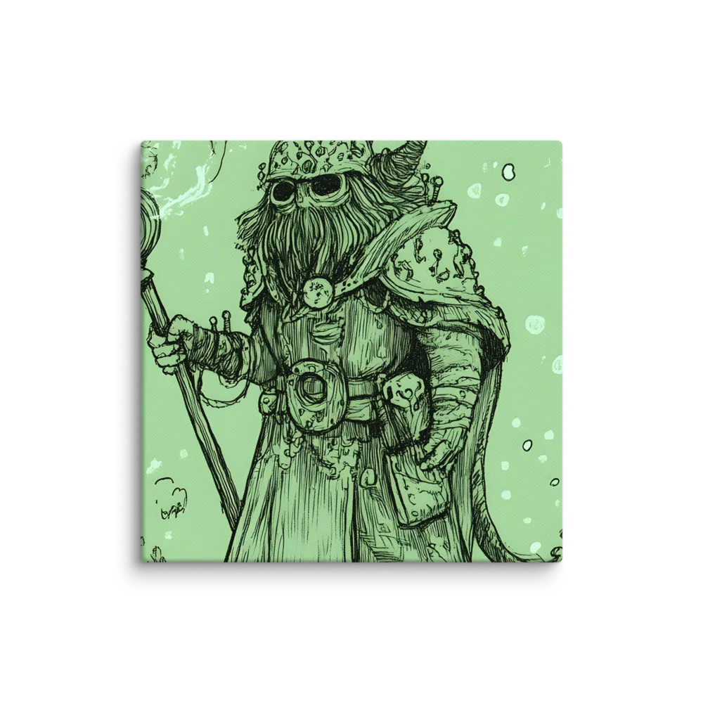 The Enigmatic Wizard | Canvas | 12″×12″