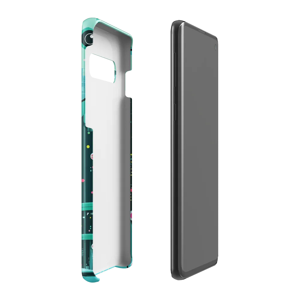 Urban Dreams: A Futuristic Cityscape | Phone Case |  S10 Plus | Snap Case | Glossy