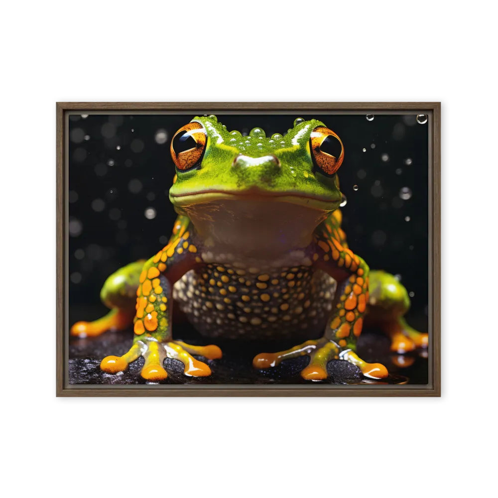 Emerald Elegance: The Frog in Focus