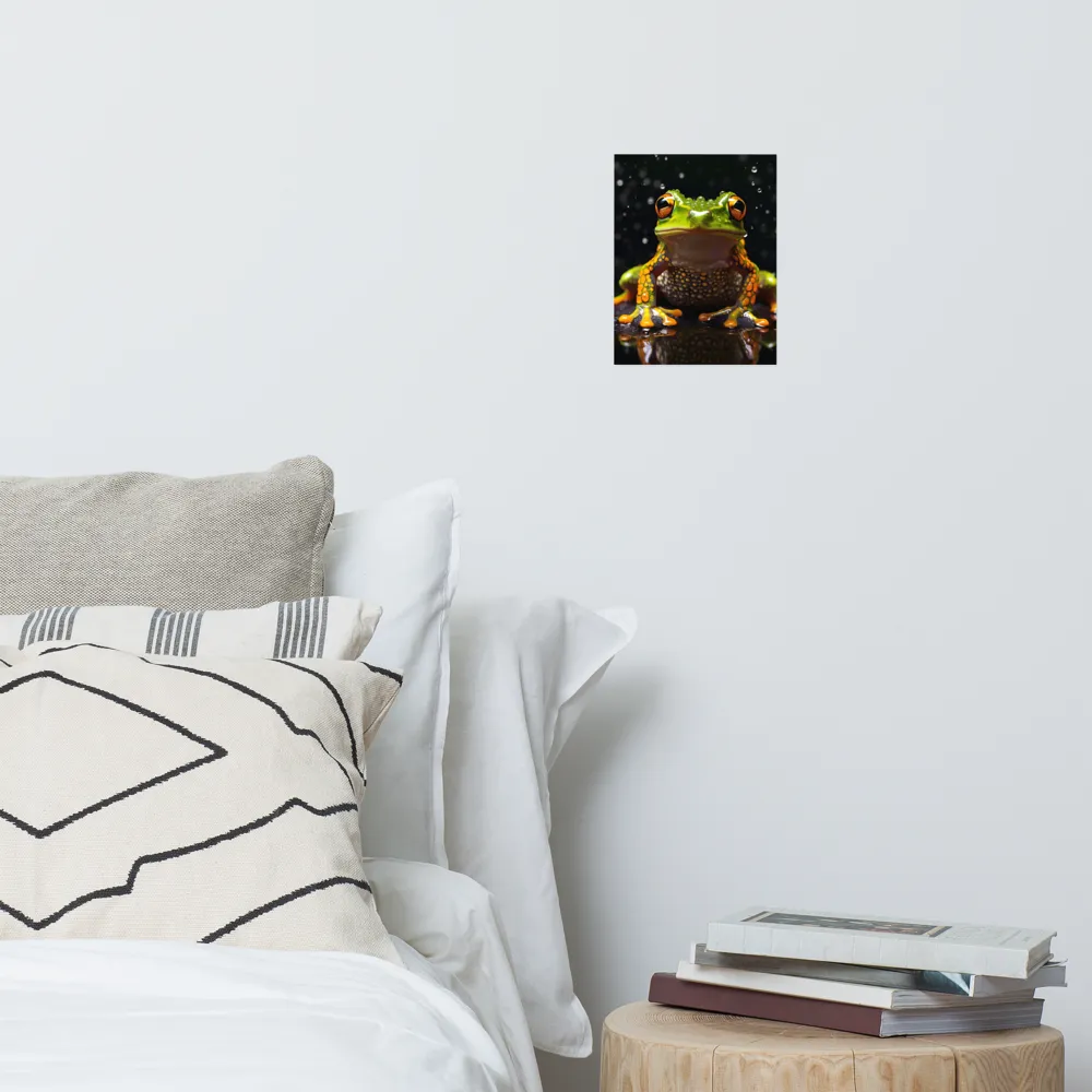 Emerald Elegance: The Frog in Focus