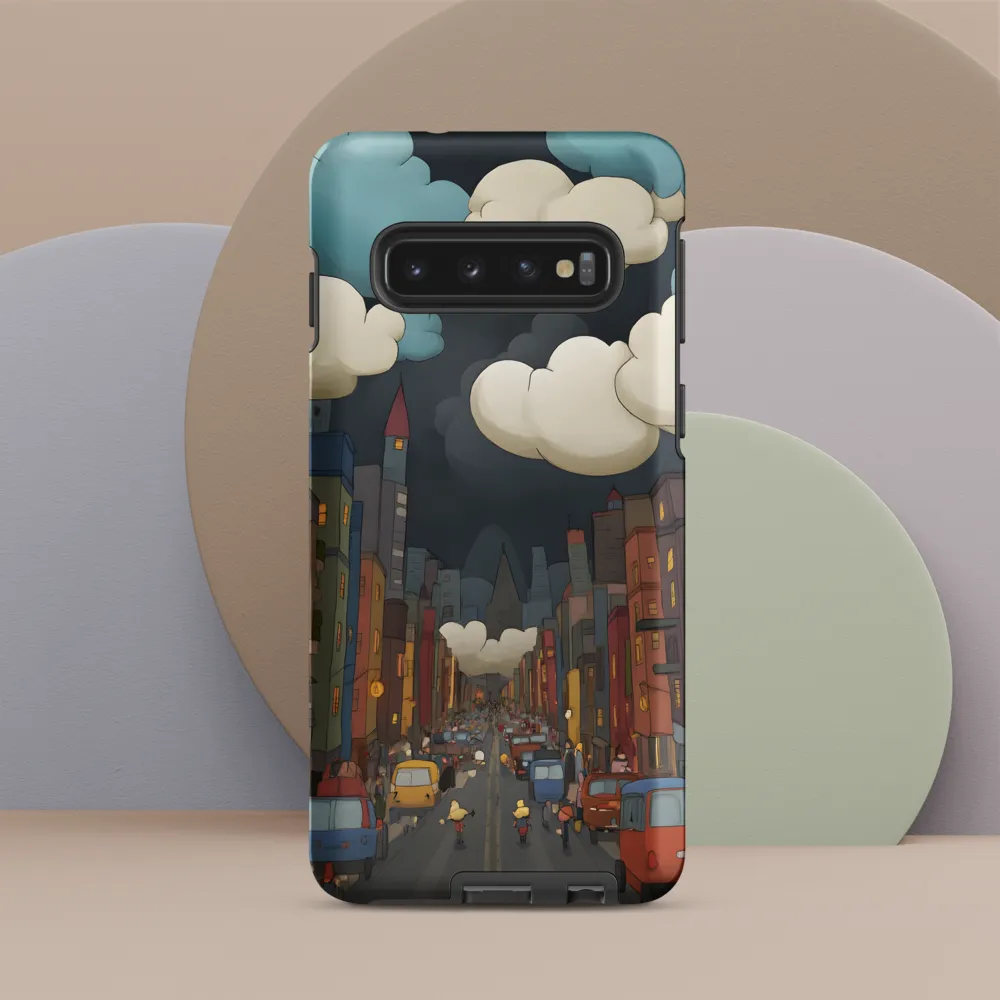 Urban Symphony: A City Awakens at Dusk | Phone Case |  S10 | Tough Case | Matte