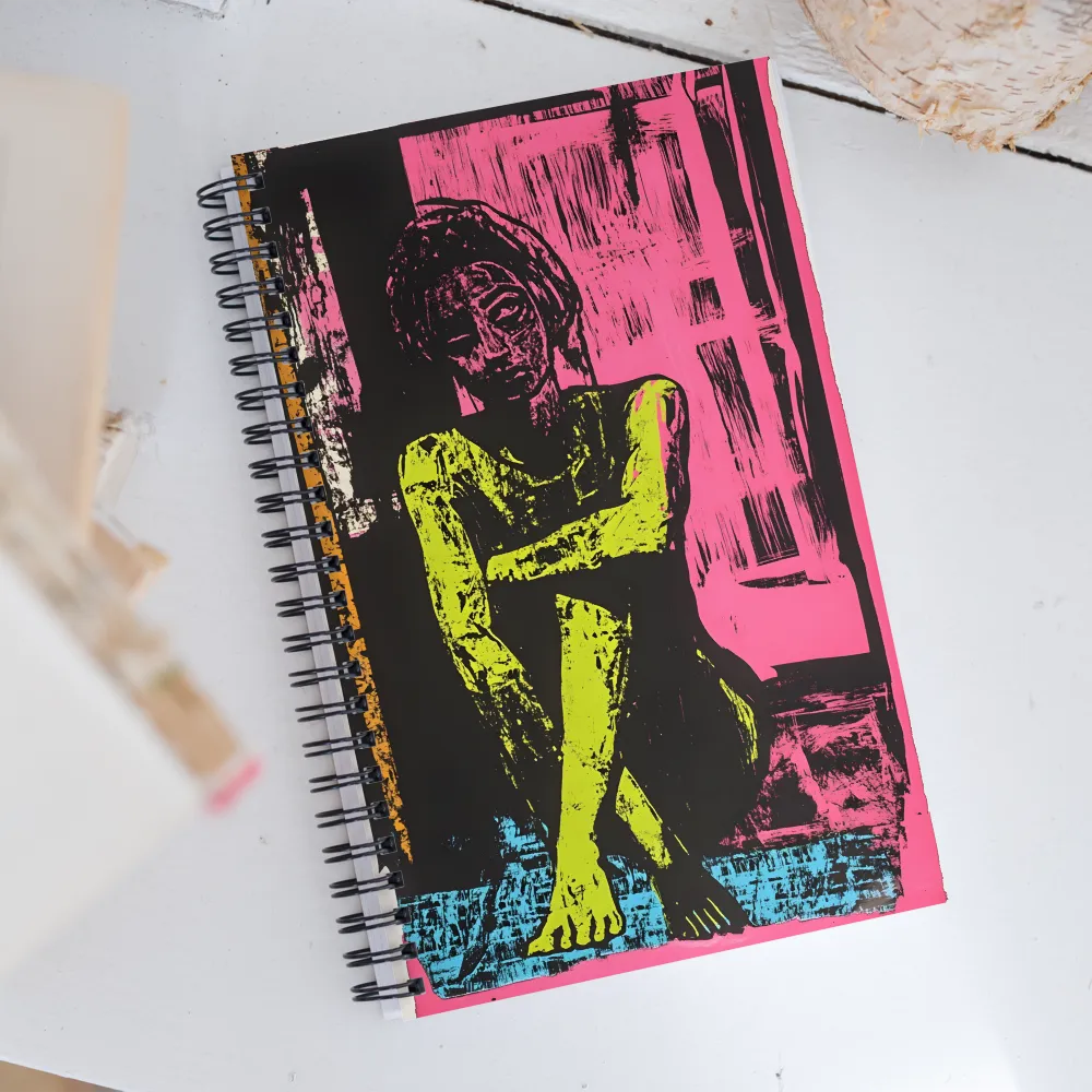 Contemplation in Neon | Spiral Notebook