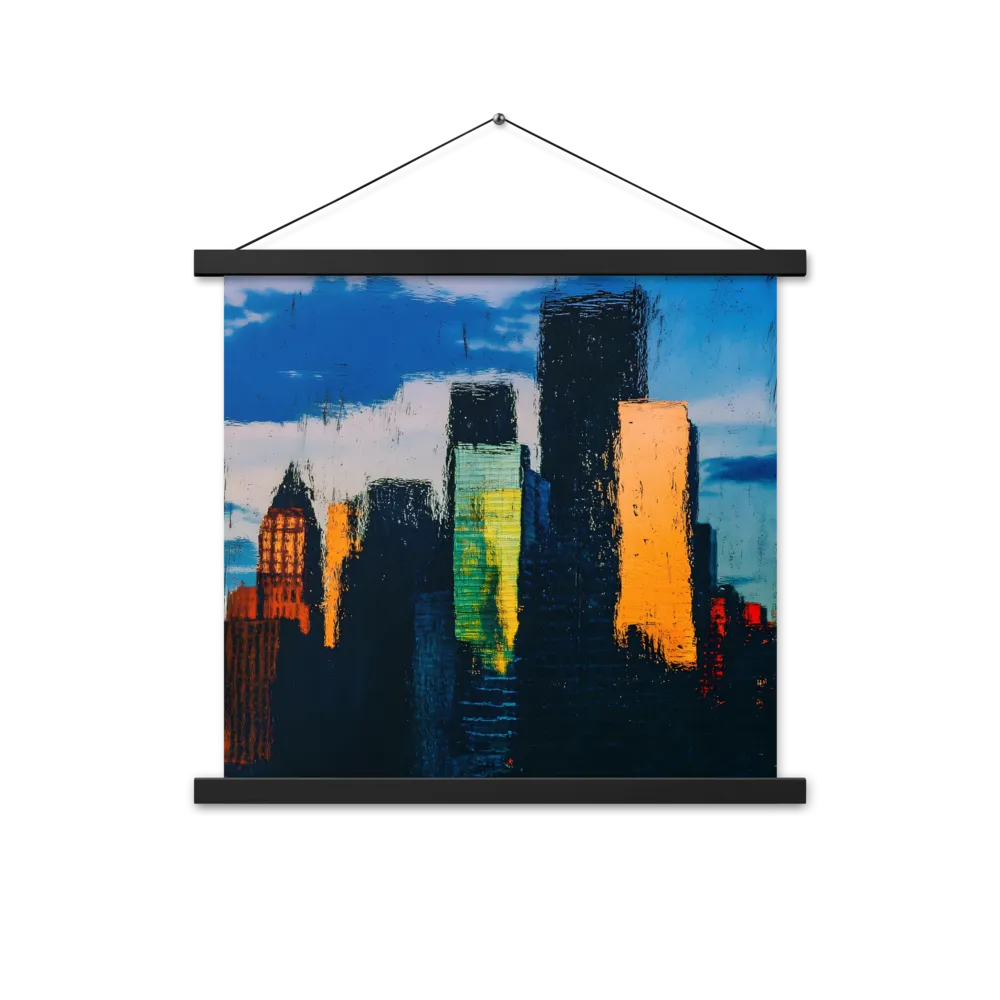 Reflections of Tranquility | Poster With Black Wood Hanger | 18″×18″