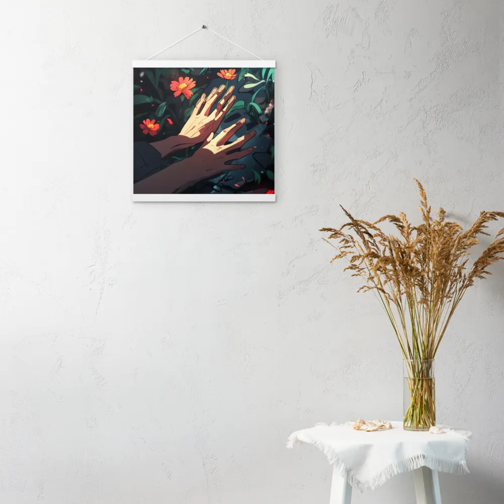 Whispers of Nature | Poster With White Wood Hanger | 16″×16″