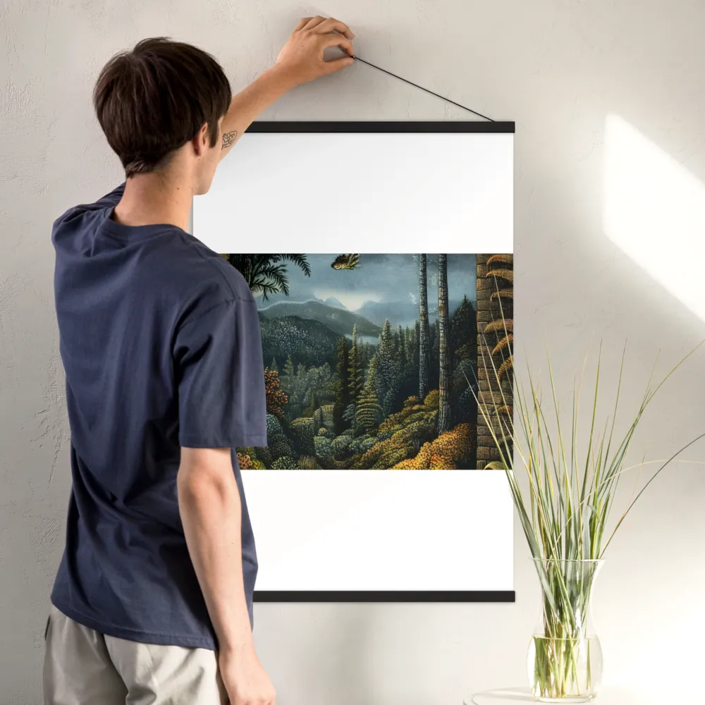 Whispers of the Enchanted Forest | Poster With Black Wood Hanger | 24″×36″