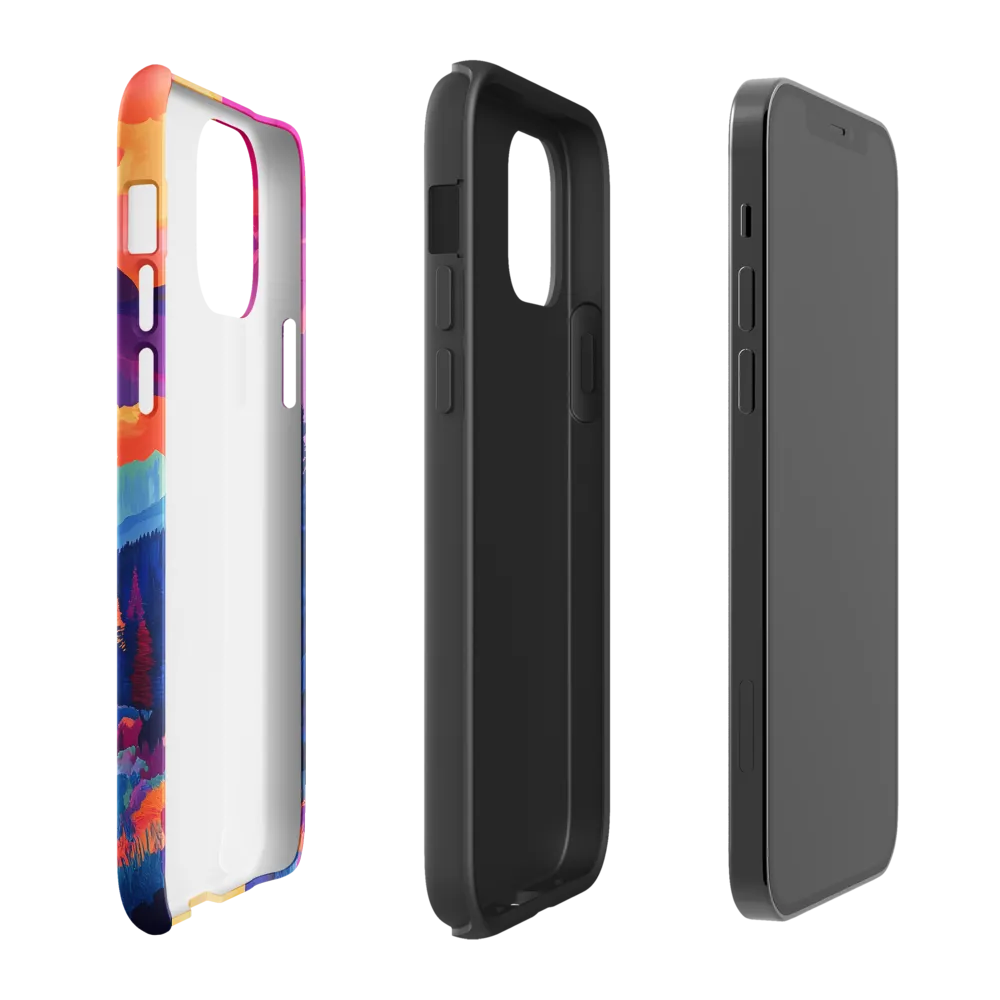 Radiant Serenity: A Surreal Landscape | Phone Case |  12 Pro | Tough Case | Glossy