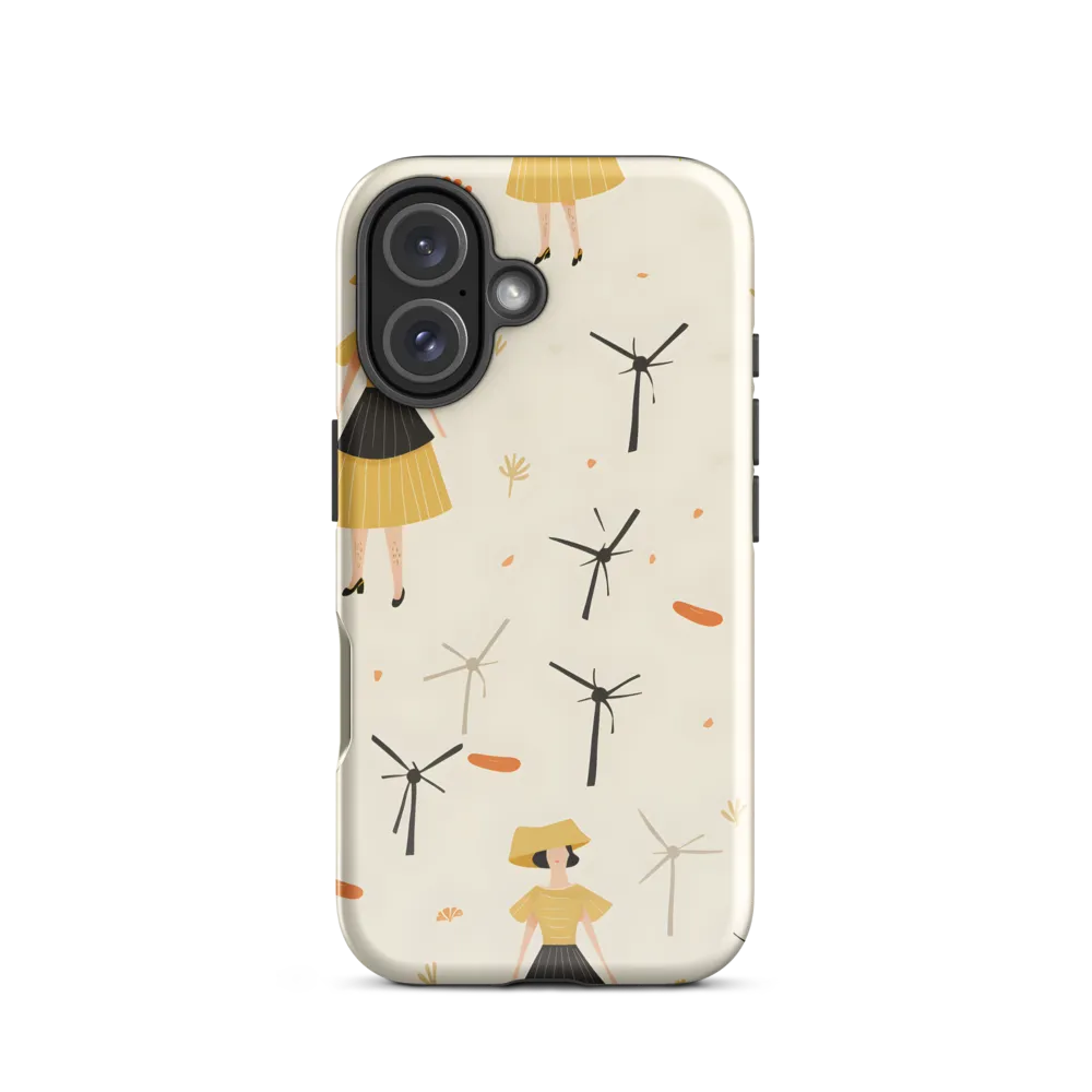 Whimsical Patterns of Nature and Femininity | Phone Case |  16 | Tough Case | Glossy