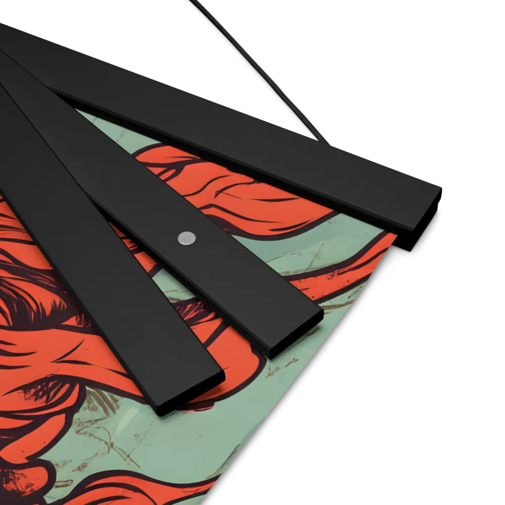 Fury Unleashed | Poster With Black Wood Hanger | 16″×16″