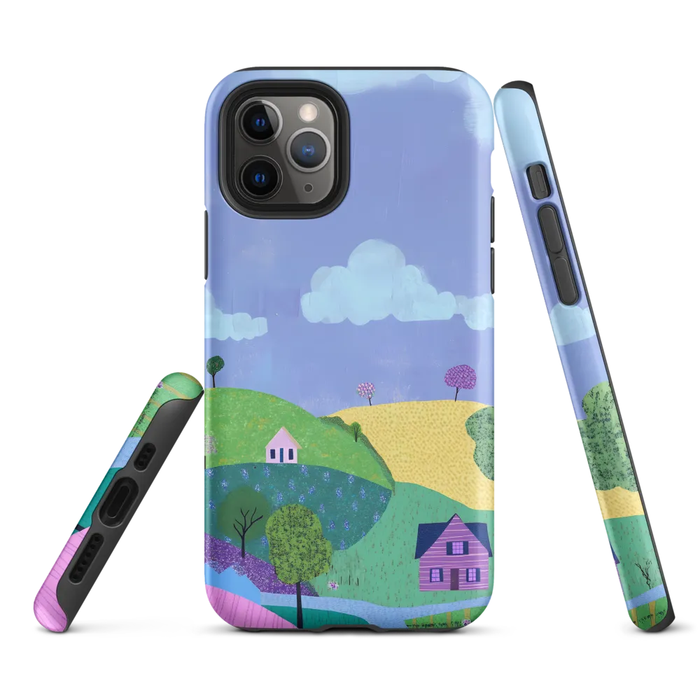 Whimsical Hills and Quaint Homes | Phone Case |  11 Pro | Tough Case | Matte