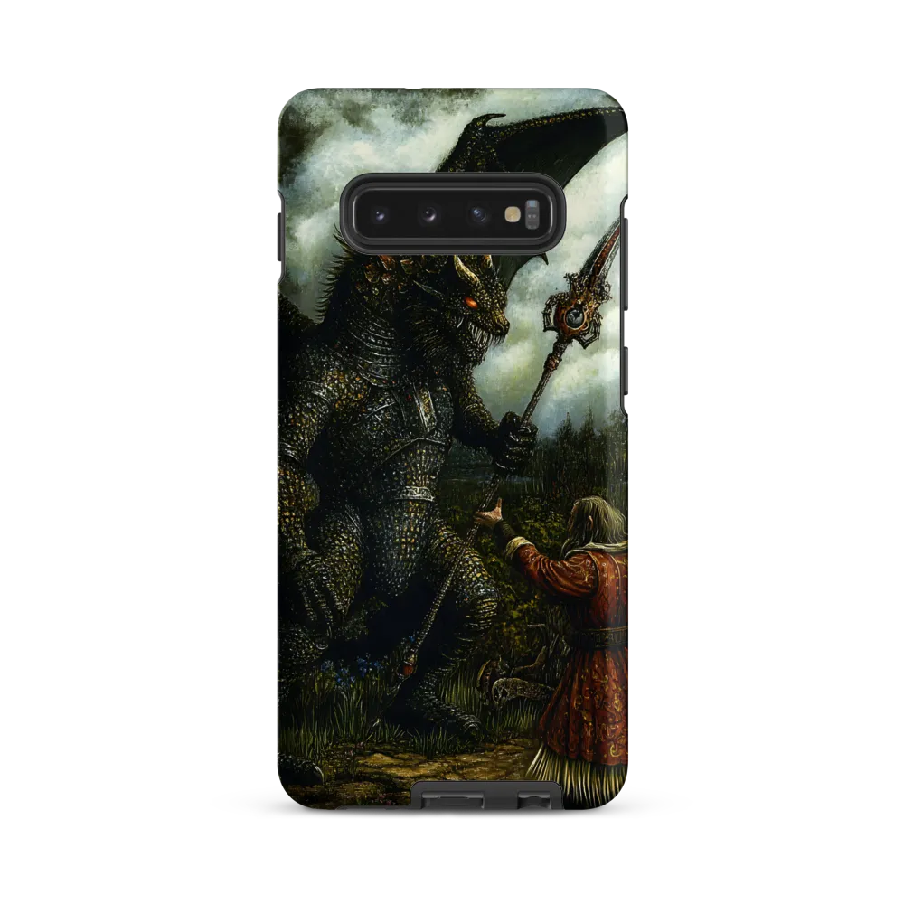 The Confrontation: Dragon vs. Wizard | Phone Case |  S10 Plus | Tough Case | Matte