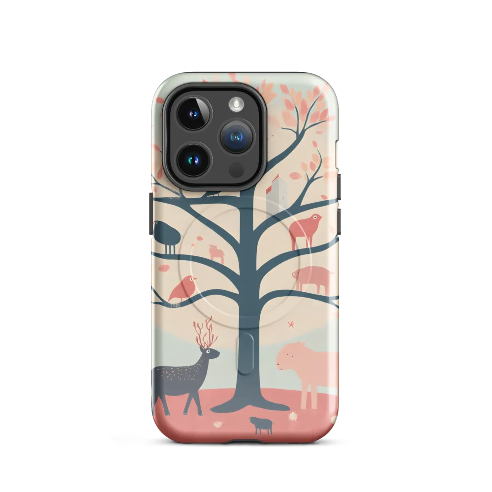 Whimsical Tree with Playful Creatures