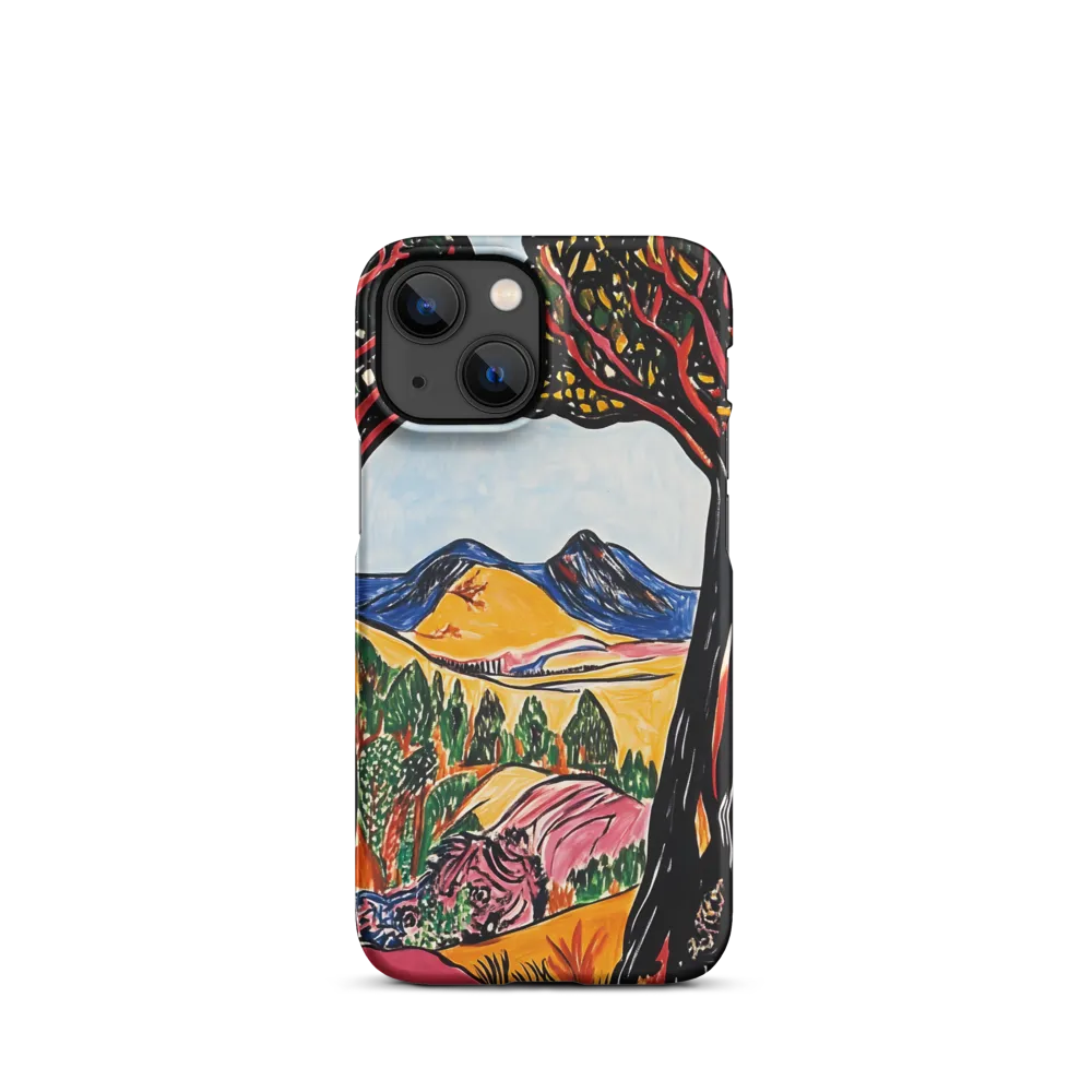 Vibrant Nature's Embrace | Phone Case |  13 Mini | Snap Case | Matte