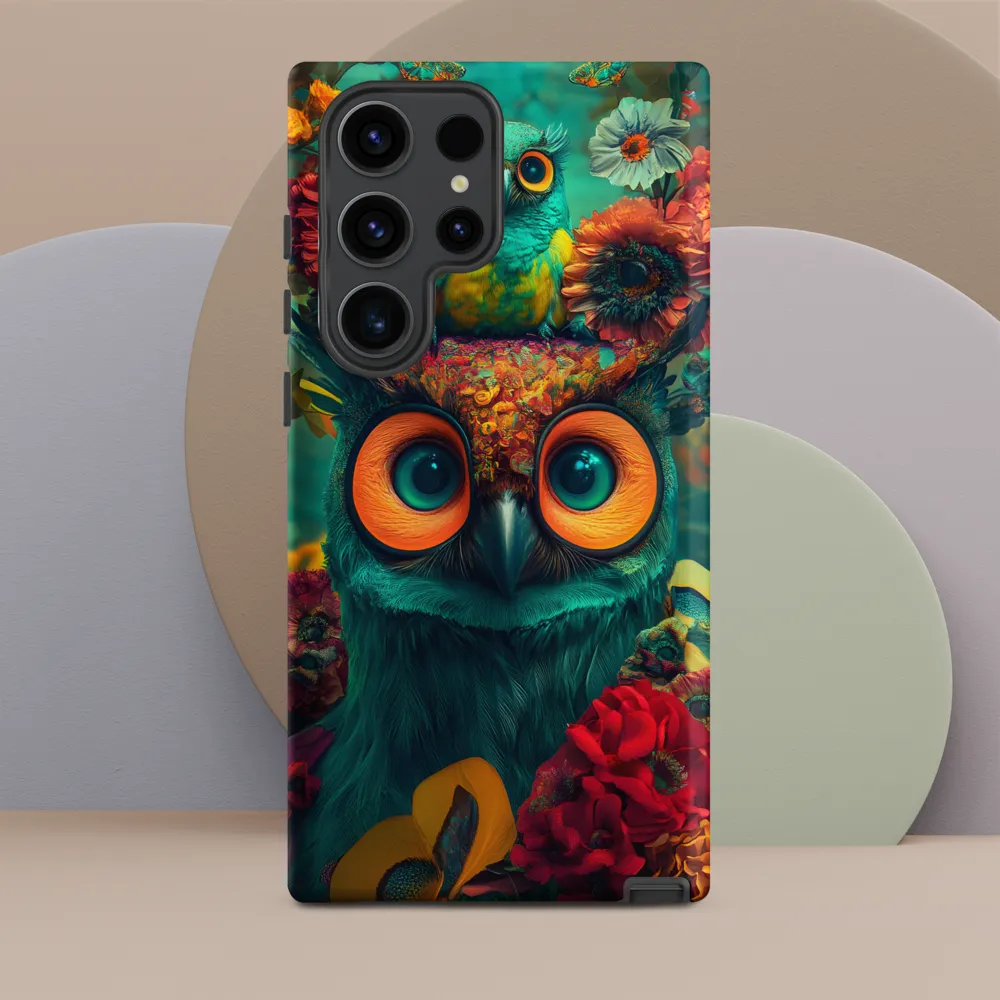 Majestic Harmony: The Floral Owl