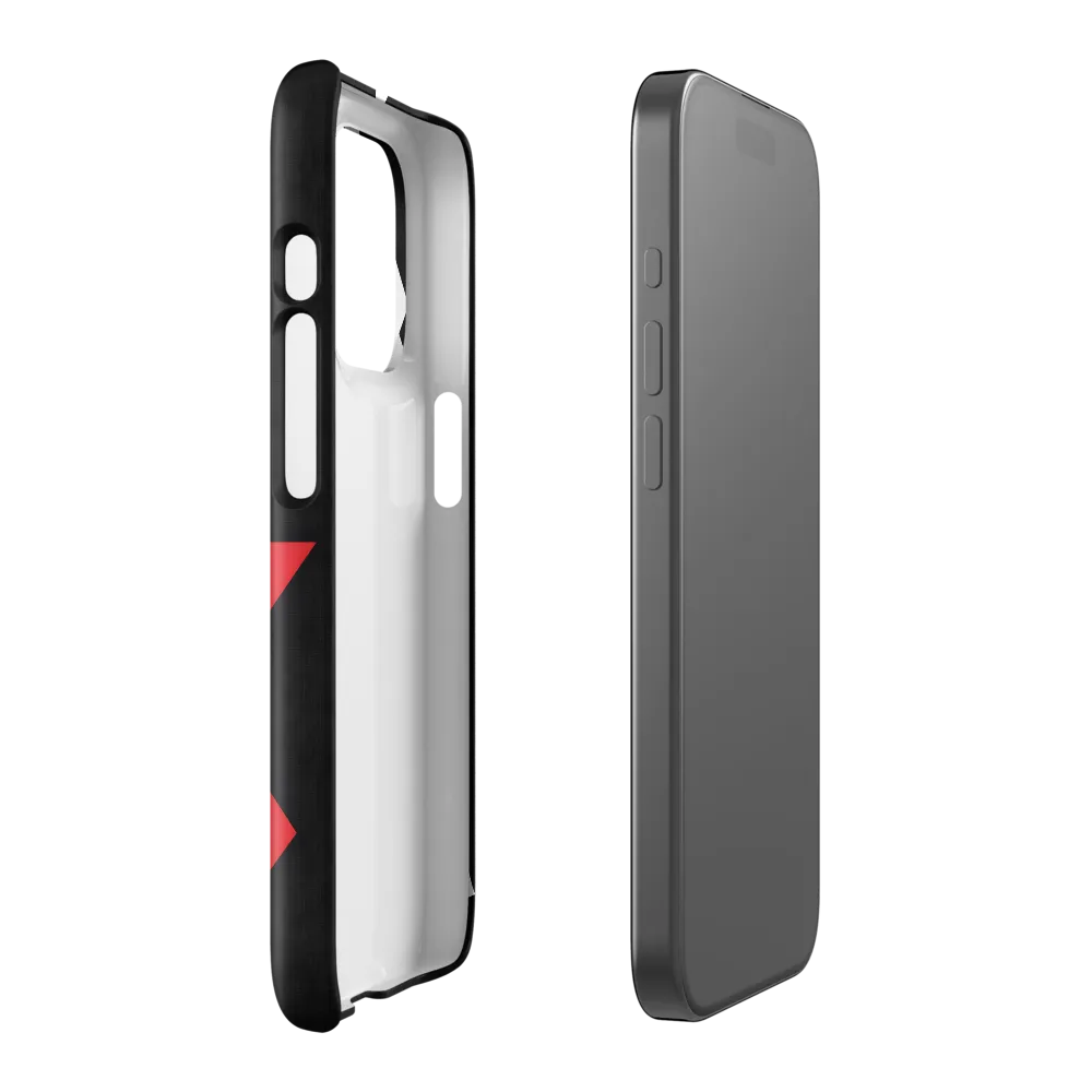 Geometric Symphony in Contrast | Phone Case |  15 Pro | Snap Case | Glossy