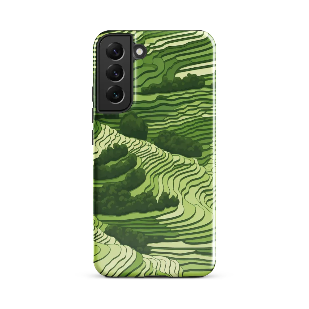 Waves of Green: An Abstract Landscape