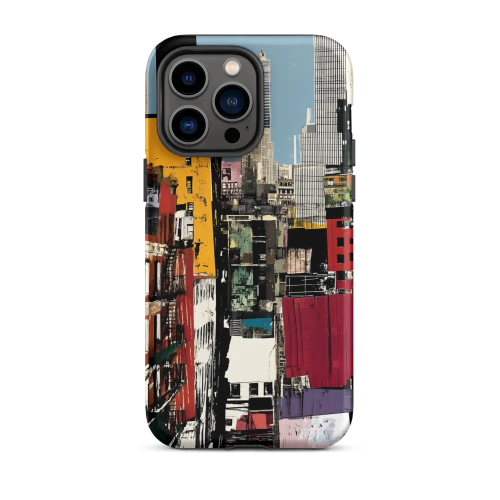 Urban Collage: A Vivid Cityscape | Phone Case |  14 Pro Max | Tough Case | Matte