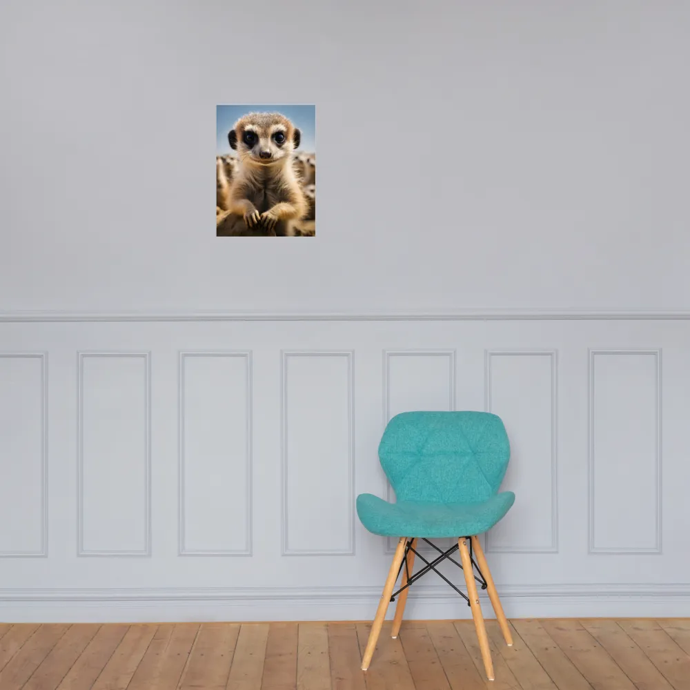 Curious Stance: The Meerkat's Gaze | Poster | 12″×16″