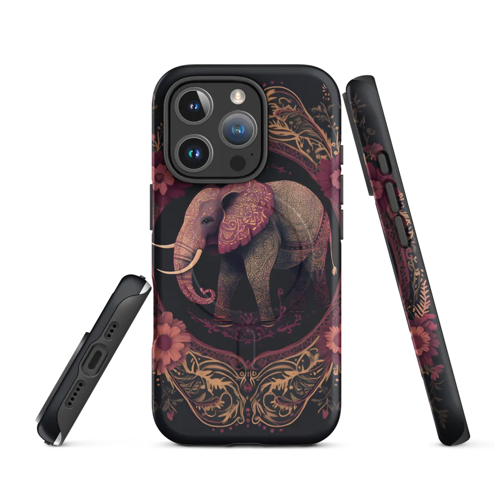 Regal Reverie: The Ornate Elephant | Phone Case |  16 Pro | MagSafe® Tough Case | Matte