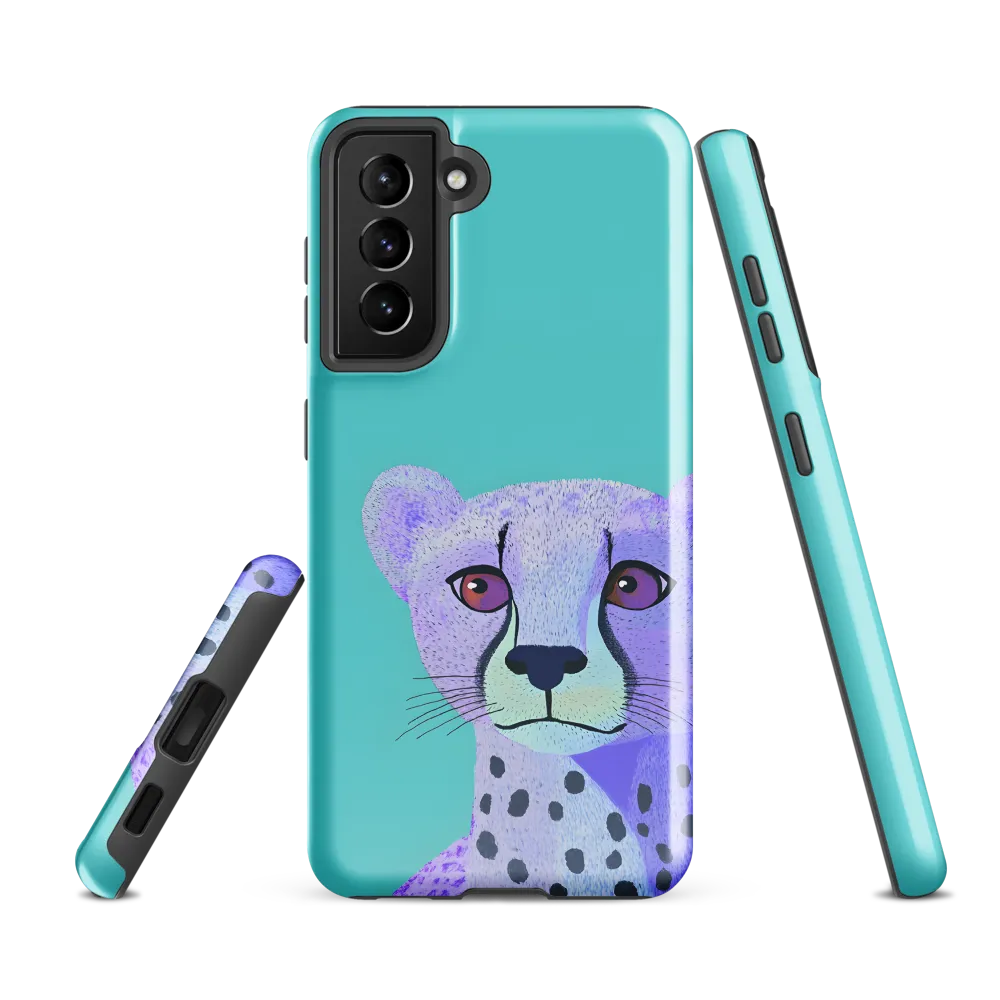 Curious Cheetah | Phone Case |  S21 FE | Tough Case | Glossy
