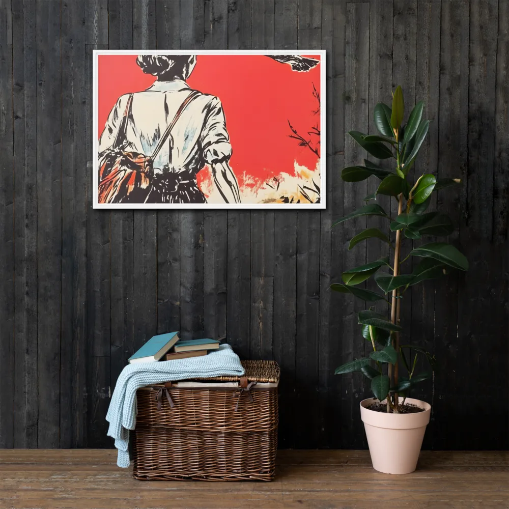 Journey Beyond the Horizon | Canvas with White Frame | 24″×36″