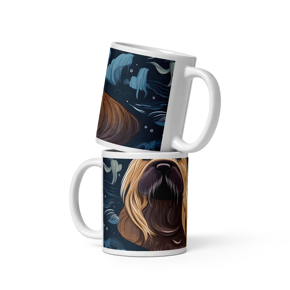 Whimsical Walruses in Deep Blue | Mugs | Multiple Sizes & Colors