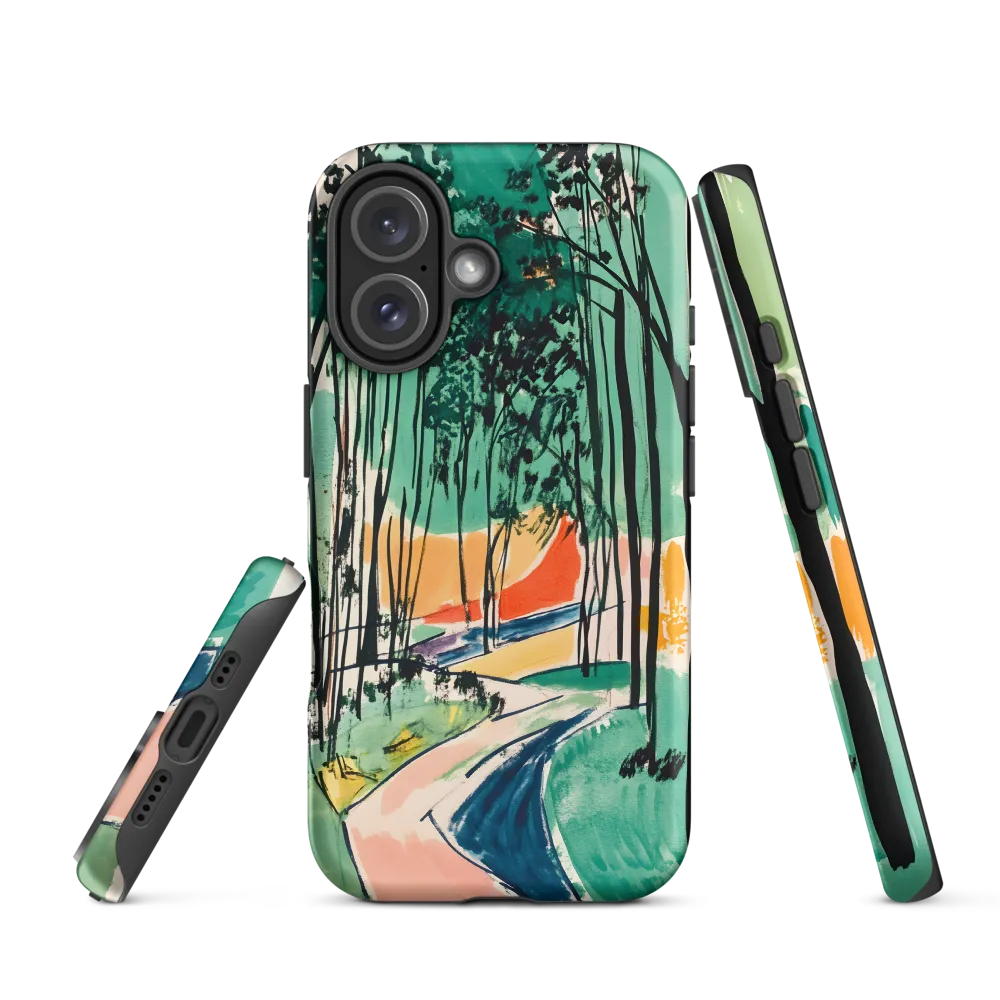 Winding Path Through the Forest | Phone Case |  16 | Tough Case | Matte