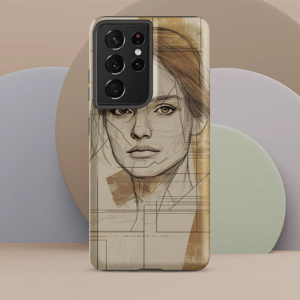 Geometric Elegance: A Modern Portrait