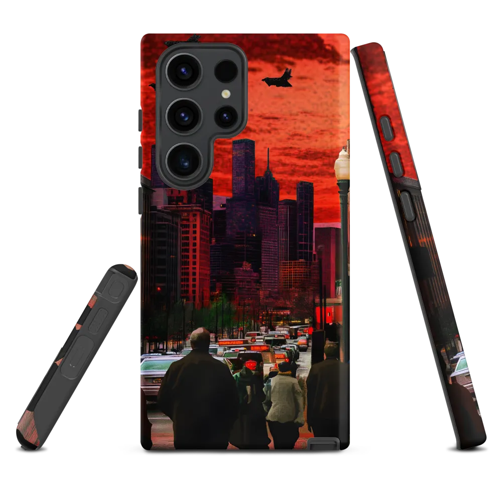 Urban Reverie: Stratospheric Shadows | Phone Case |  S23 Ultra | Tough Case | Matte