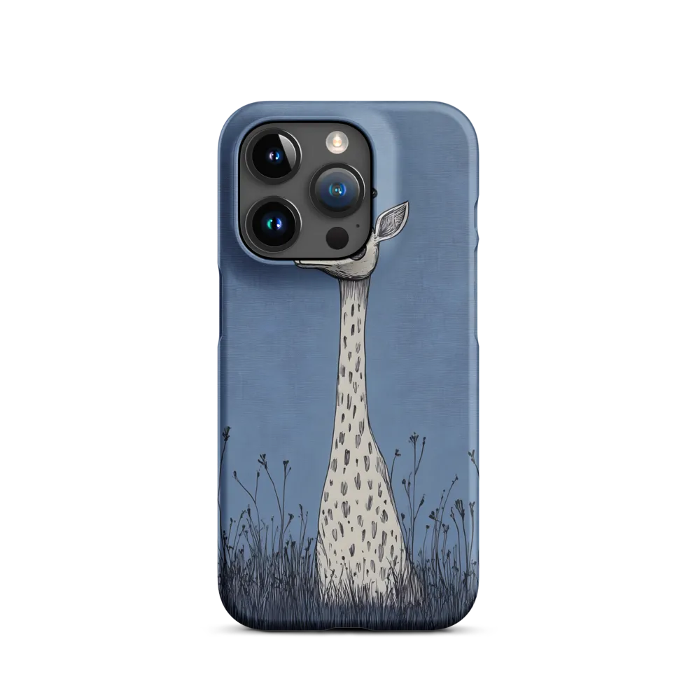 Whimsical Giraffe in Blue