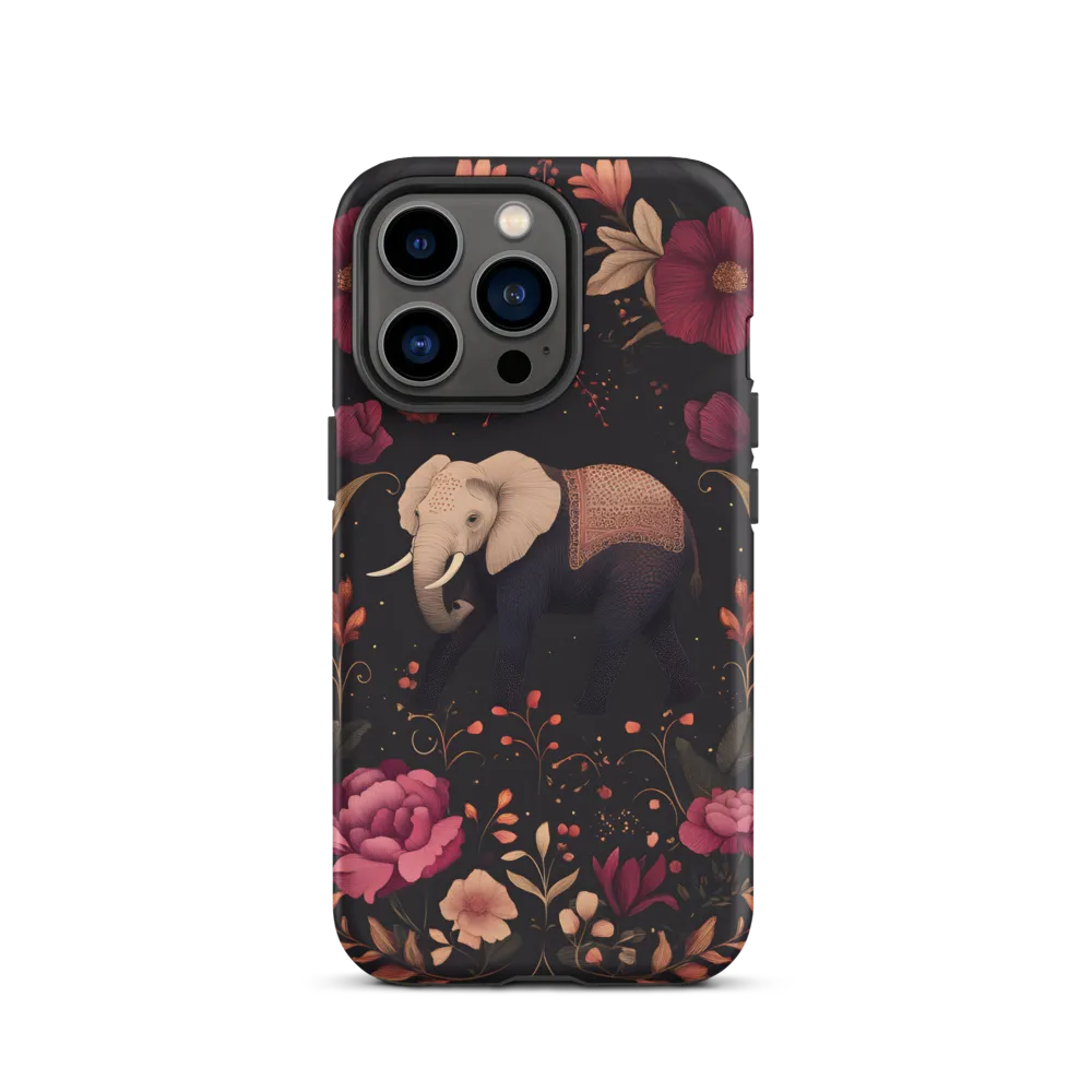 Whispers of the Wild: Elephants and Blooms