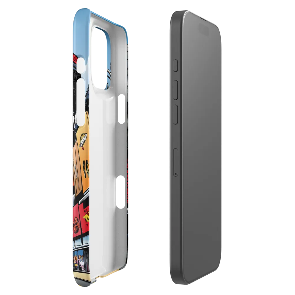 Urban Pulse: A Comic Cityscape | Phone Case |  16 Pro Max | Snap Case | Matte