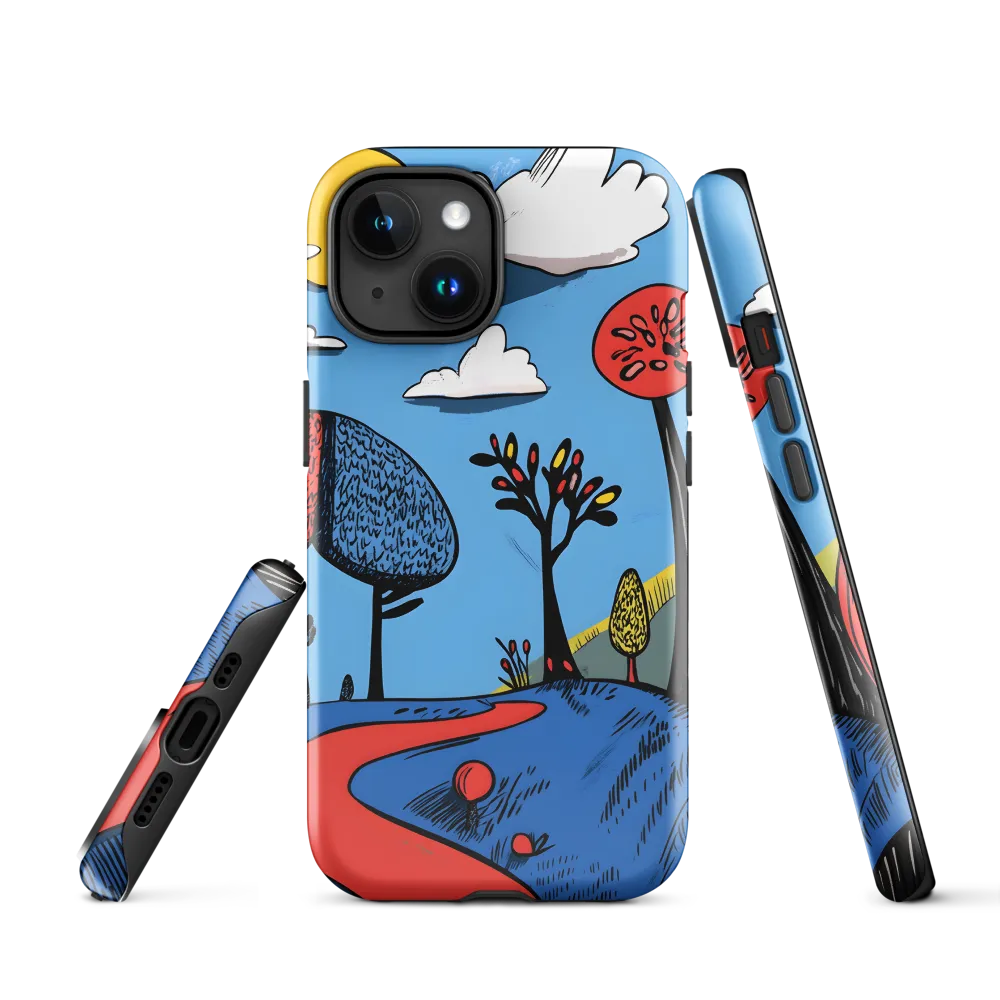 A Playful Journey Through Whimsical Woods | Phone Case |  15 | Tough Case | Glossy