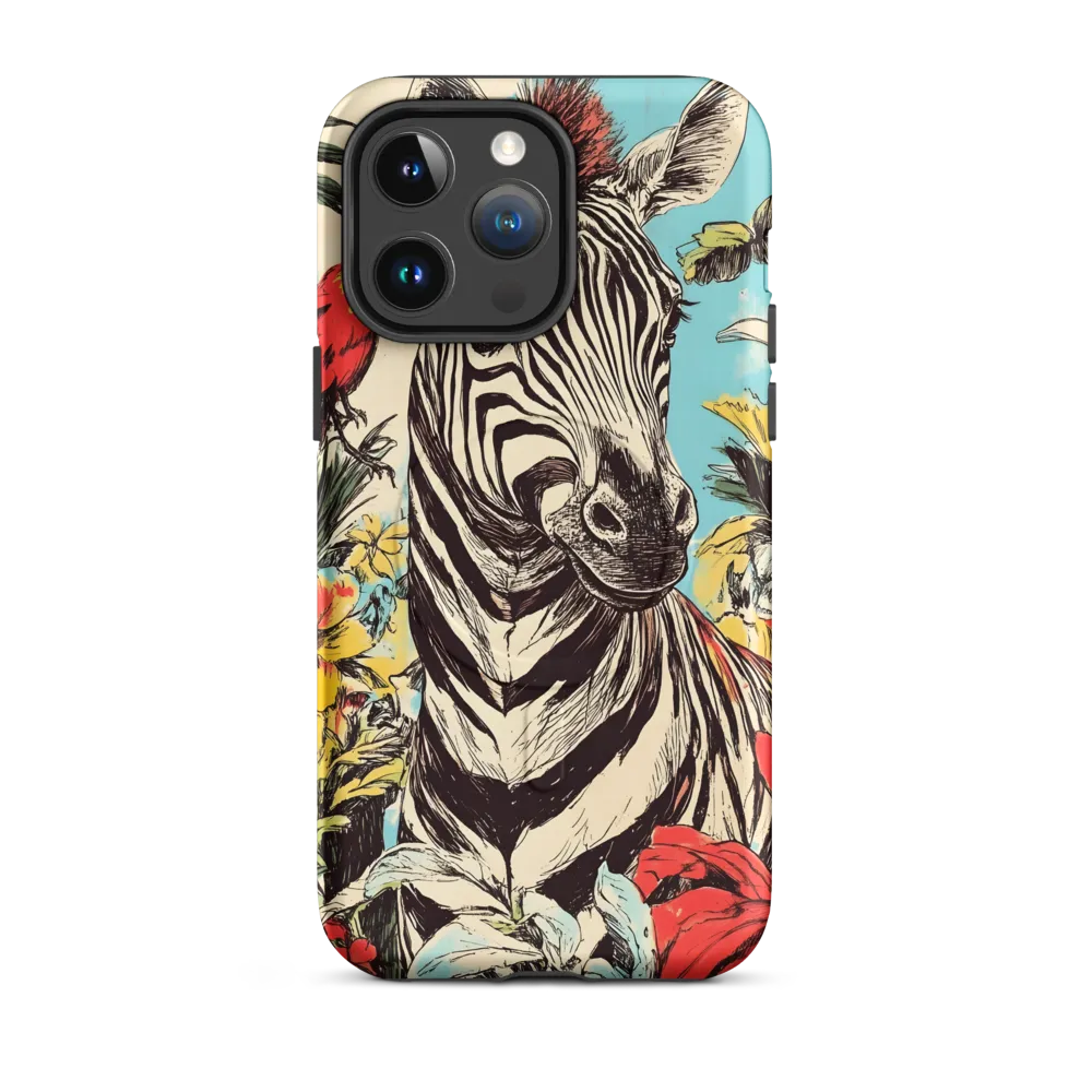 Zebra in Tropical Reverie