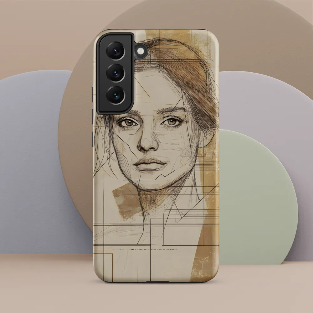 Geometric Elegance: A Modern Portrait