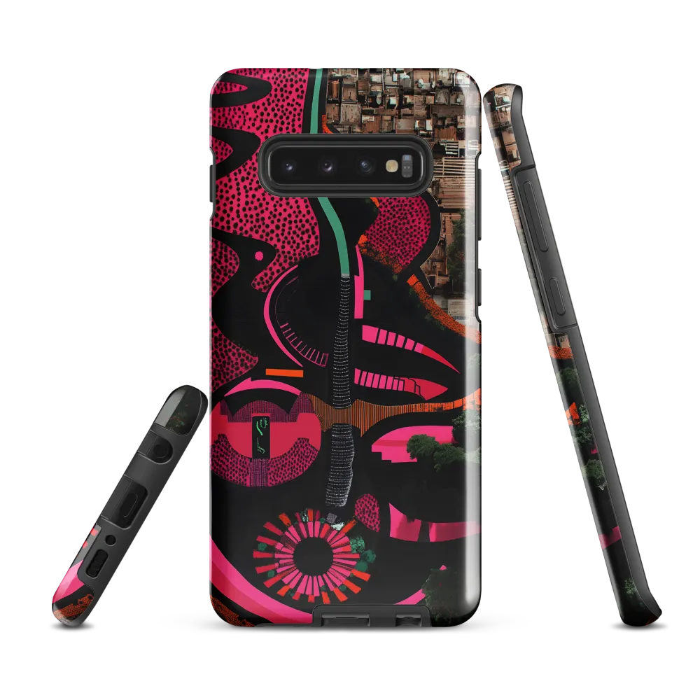 Urban Symphony in Pink | Phone Case |  S10 Plus | Tough Case | Glossy