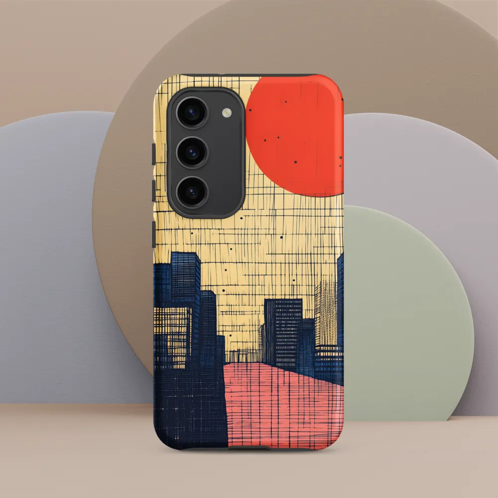 Urban Echoes: A Minimalist Cityscape