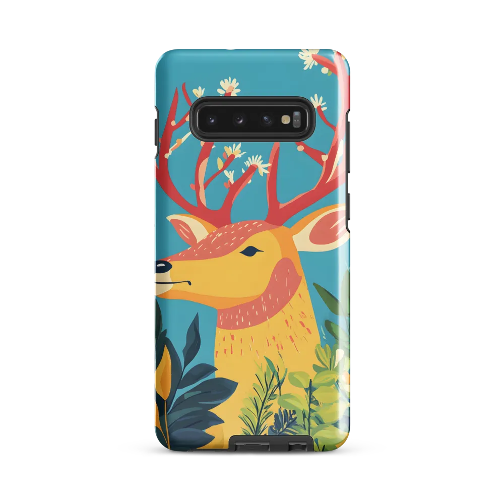 Whimsical Deer amidst Nature | Phone Case |  S10 Plus | Tough Case | Glossy