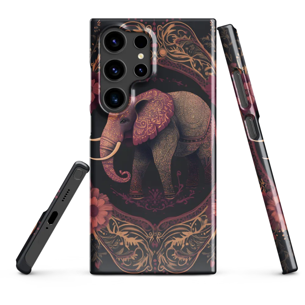 Regal Reverie: The Ornate Elephant | Phone Case |  S24 Ultra | Snap Case | Glossy