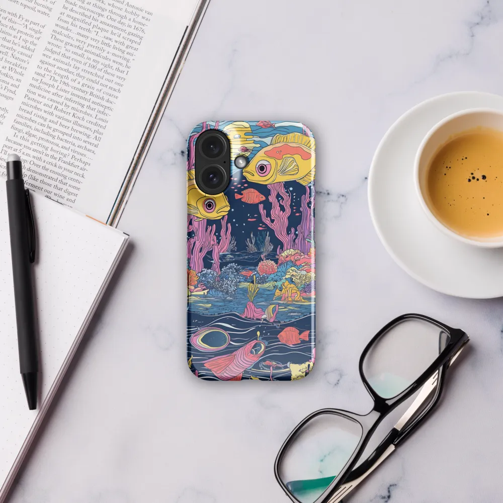 Underwater Dreamscape: A Playful Encounter | Phone Case |  16 | Snap Case | Glossy