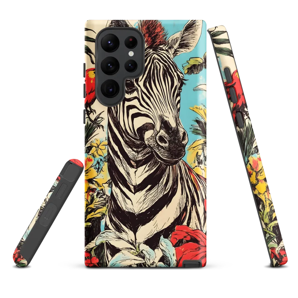 Zebra in Tropical Reverie
