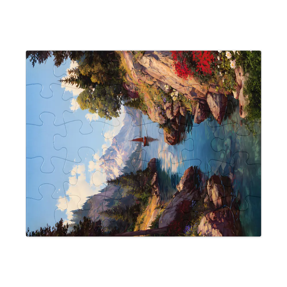 Alpine Cove 
 Jigsaw Puzzle in Tin Box