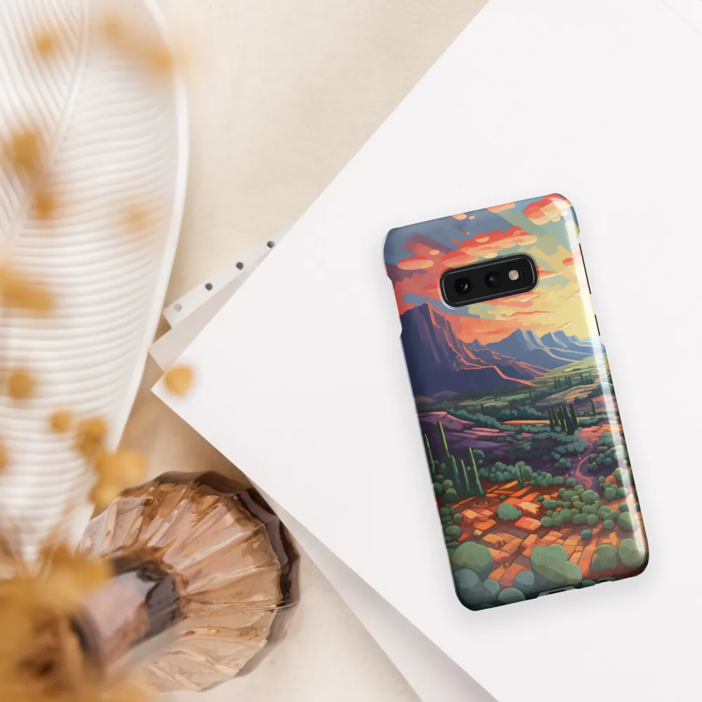 Desert Serenity at Dusk | Phone Case |  S10e | Snap Case | Glossy