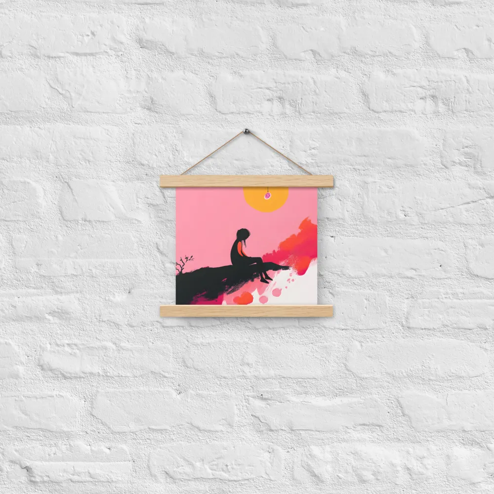 Whispers of the Sun | Poster With Oak Wood Hanger | 10″×10″