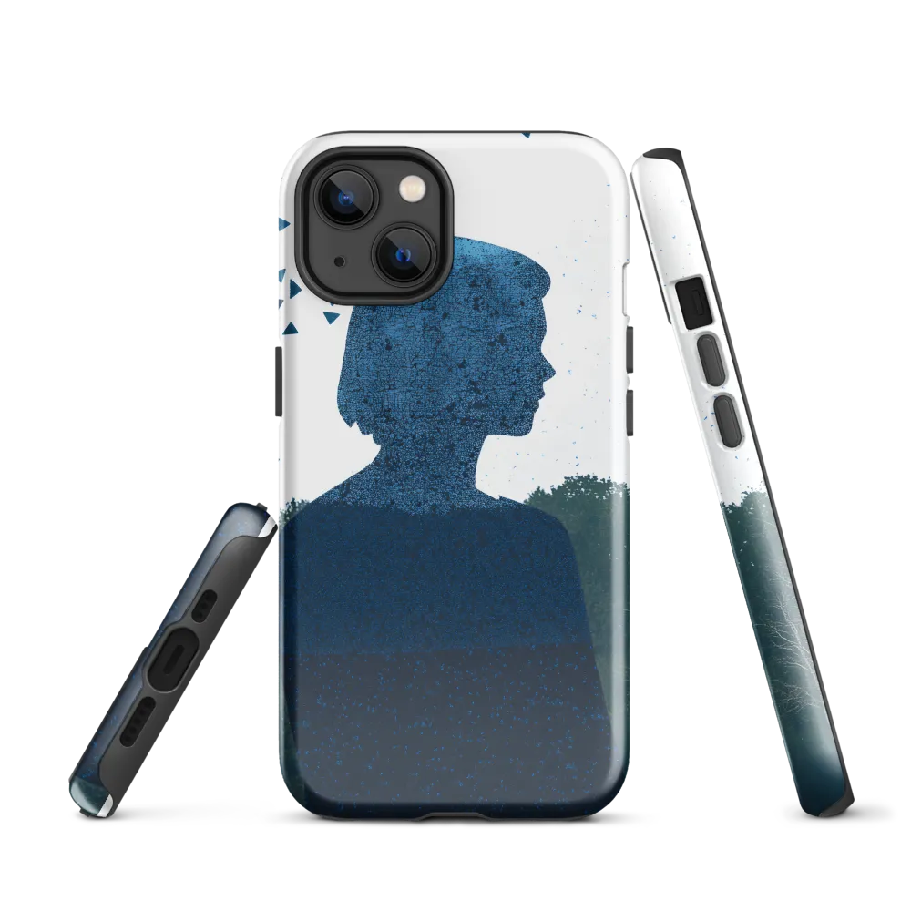 Blue Contemplation | Phone Case |  13 | Tough Case | Glossy