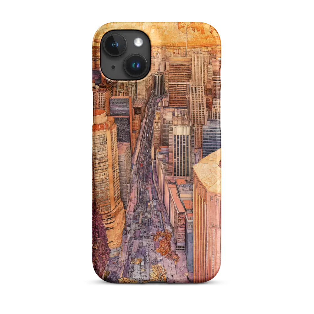 Mosaic Cityscape at Dusk
