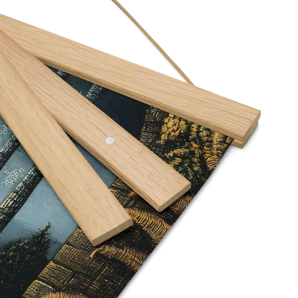 Whispers of the Enchanted Forest | Poster With Oak Wood Hanger | 16″×16″