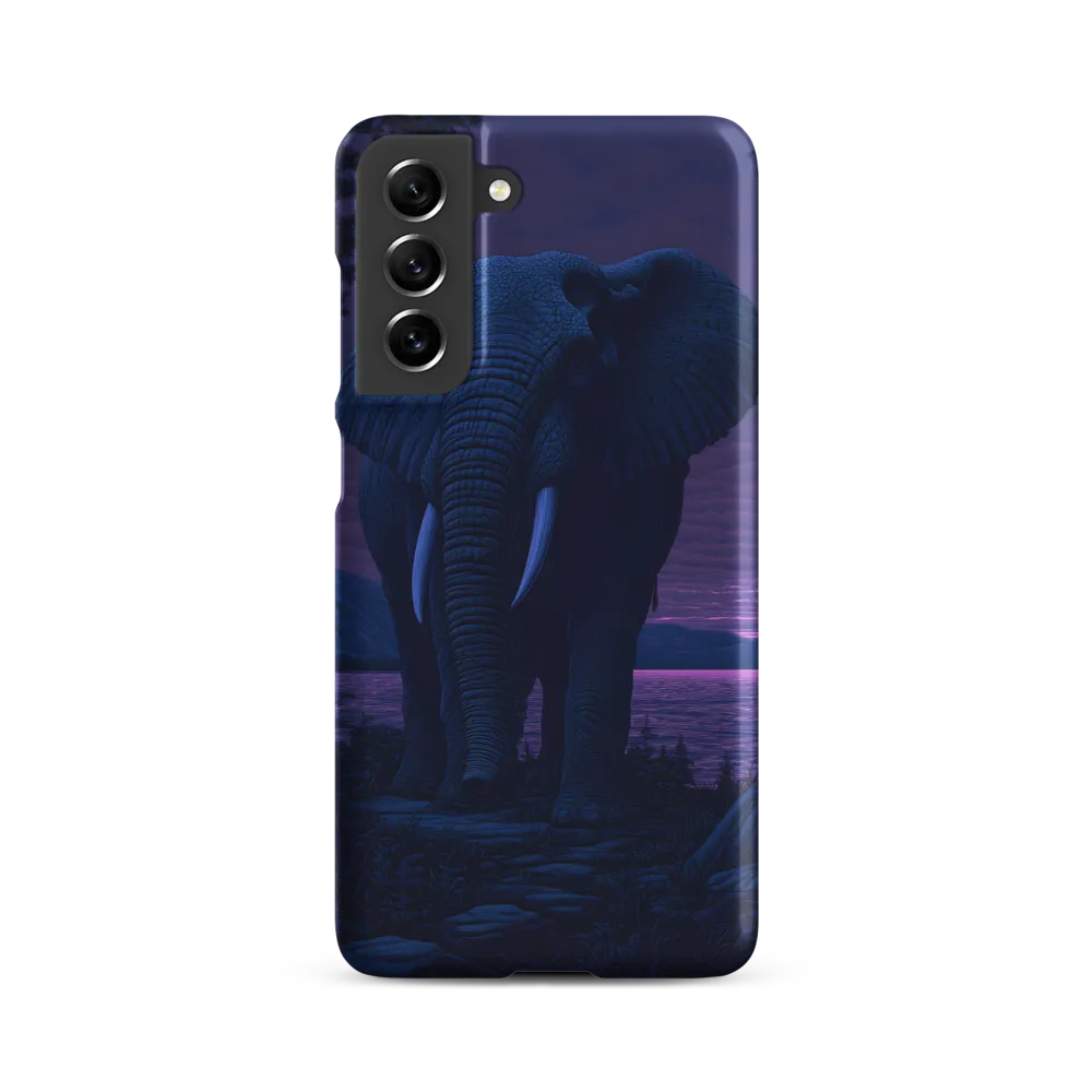 Engraved Elephant at Dusk