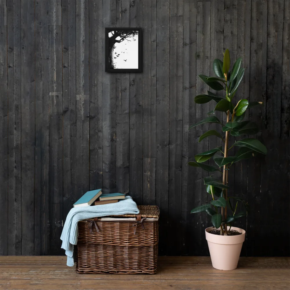 Whispers of Nature | Canvas with Black Frame | 8″×10″