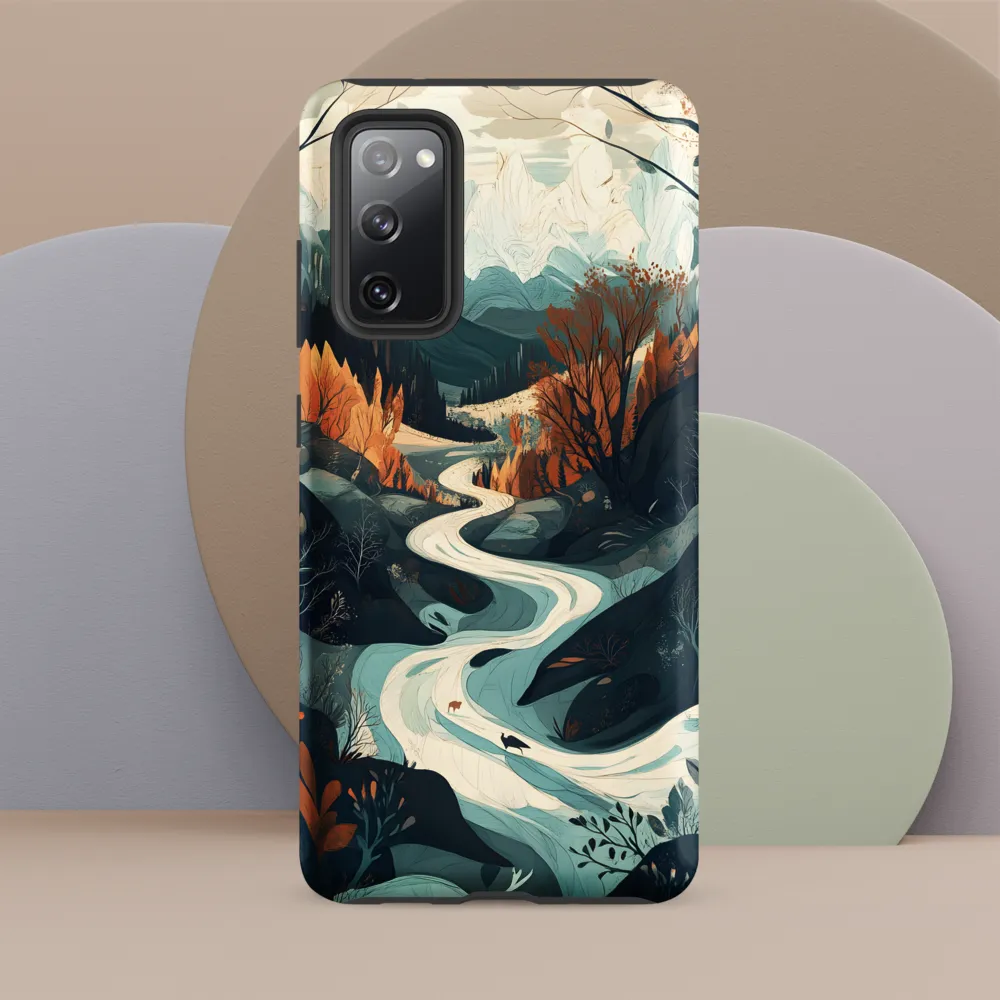 Winding Serenity: A Digital Landscape