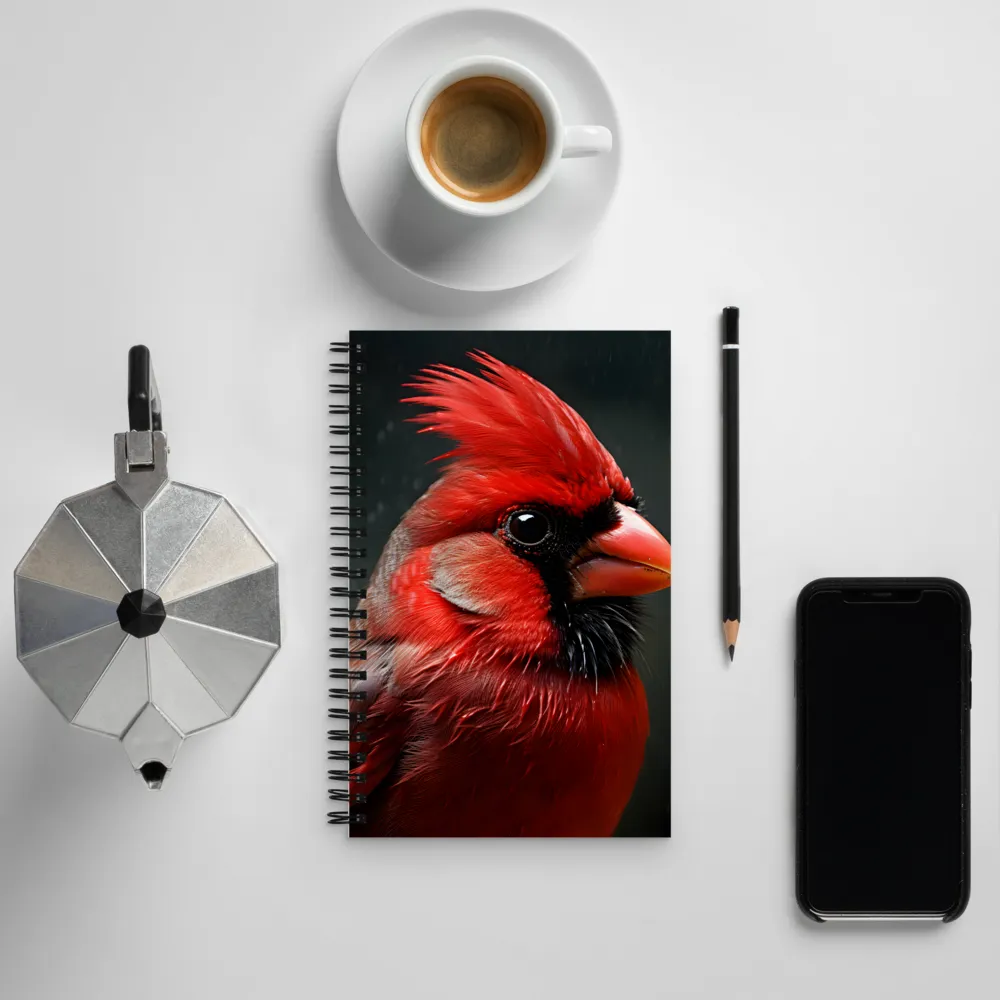 The Bold Cardinal | Spiral Notebook